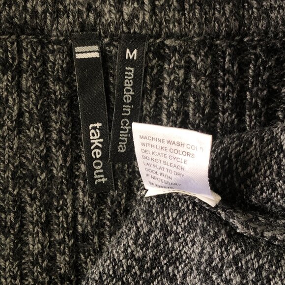 Takeout Womens Size M Gray Buttons Longline Cardigan Sweater - Picture 7 of 8